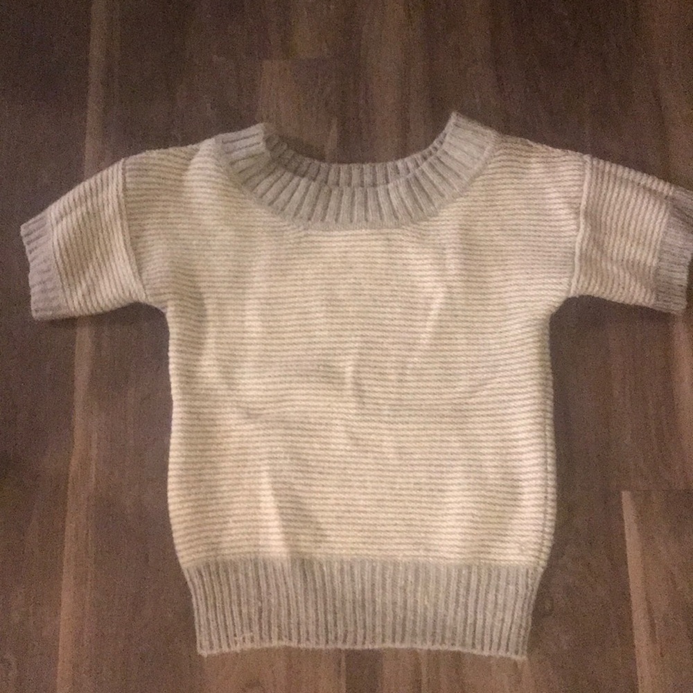 Grey shirt sleeve American Eagle knit sweater